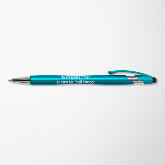Britebrand Soft Touch Basilia no weapon Pen with Stylus Top black ink