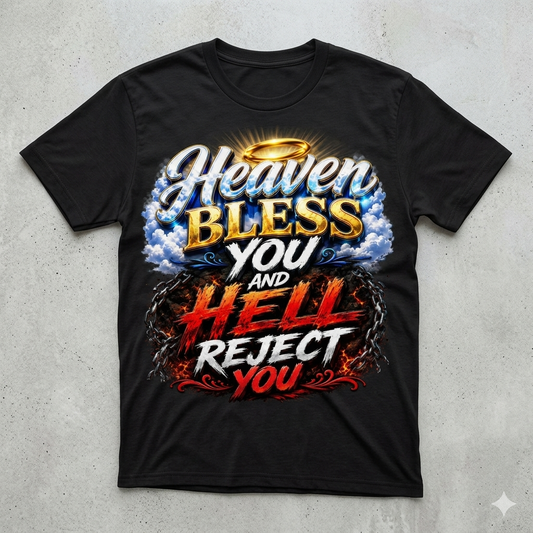 Heaven Bless hell reject t shirt