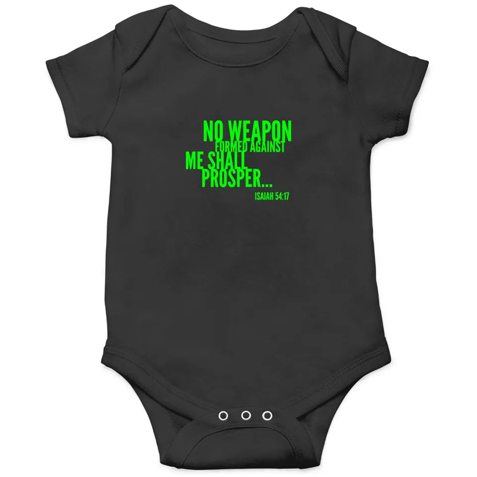 No weapon baby onesie girl